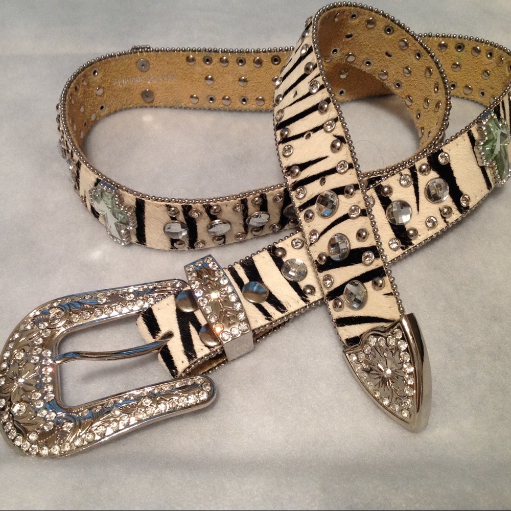 Zebra belt with Crosses